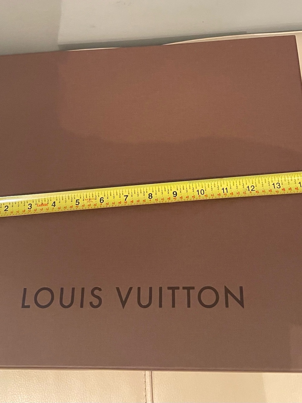 Brown Louis Vuitton Cardboard Box size 13.5x14.5x3 new